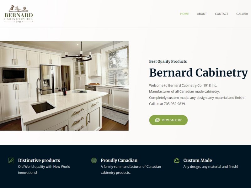 Get your beautiful cabinets from Bernard Cabinetry Co. 1918