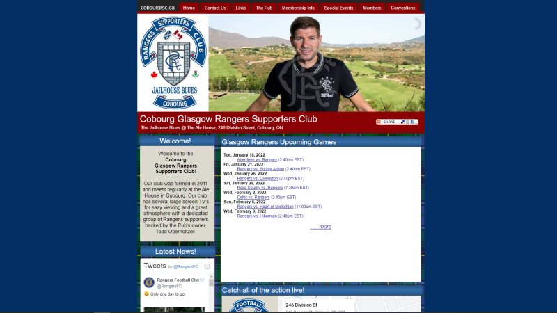 Cobourg Glasgow Rangers Supporters Club